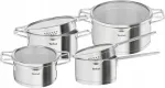 Tefal Nordica 8-osaline roostevabast terasest pottide komplekt induktsioonile sobiv kaasadega