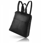 Nahast seljakott PAOLO PERUZZI T-73-BL, must