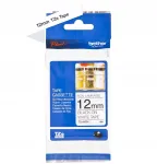 Kleebislint Brother TZe-N231, valge, must tekst, 12 mm