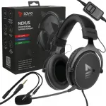 M&auml;nguk&otilde;rvaklapid SAVIO Nexus On-Ear eemaldatava mikrofoniga, 2,2 m, stereo