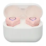 Juhtmevabad k&otilde;rvaklapid Bluetooth 5.3, HEART, roosad