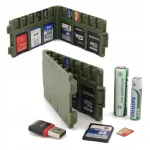 M&auml;lukaartide hoidik SD x6, microSD x12, roheline