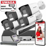 IP valvekomplekt Hikvision 4x DS-2CD1063G2-LIU 6 Mpx, IR, LED tuvastus