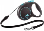 Automaatne Flexi Black Design koera rihm, k&ouml;is, sinine, 5 m, M suurus