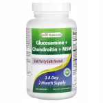 Toidulisand Best Naturals Glucosamine + Chondroitin + MSM, 180 kapslit