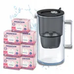 Aquaphor Glass klaasist veefiltrikann must 7 Maxfor+ Mg filtriga