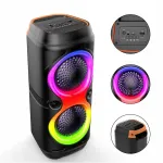 Juhtmevaba Bluetooth k&otilde;lar mikrofoni, RGB LED, bassik&otilde;lariga ja karaokefunktsiooniga