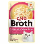 Niiske kassitoit INABA Ciao Broth kanaliha ja l&otilde;hega 40g
