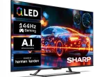Teler SHARP 50HR8765E 50" QLED 4K 144Hz VRR Google TV Dolby Vision