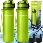 Aquaphor City 0,5 l roheline veepudelite komplekt koos 2 filtriga