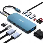USB-jaotur BENFEI 000359, 11 &uuml;hendust, sinine