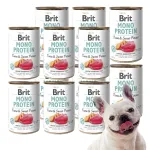 Koerakonservid BRIT Mono Protein tuunikala ja maguskartuliga, 12 x 400 g