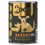 2Dog koerte konservtoit kalkunilihaga, 84% liha, monoproteiinsed, 400 g