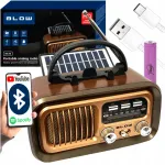Kaasaskantav retrostiilis k&ouml;&ouml;giraadio p&auml;ikesepatareidega, Bluetooth ja FM