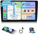Automeediam&auml;ngija 9" Android, GPS, CarPlay, WiFi, Bluetooth, USB, 4/64 GB, QLED, 4 GB