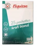 Kleebitavad &uuml;mbrikud WM, helepruunid, 22,9 x 32,4 cm, 25 tk