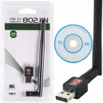 Traadita USB v&otilde;rguadapter antenniga, 300 Mbps