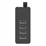 ORICO W5P-100 USB jagaja, 4 pesa, must
