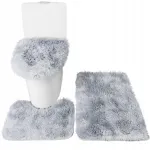 Vannimattide komplekt 3-osaline, hall, libisemiskindel, kiiresti kuivav, pehme