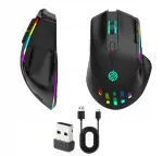 Juhtmevaba m&auml;nguhiir RGB-valgustusega, must, USB, 3 režiimi