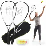Kiire sulgpalli komplekt Hypermotion: 2 reketit, 5 Speed Dart sulgpalli, kandekott