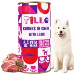 Koerakonservid TILLO lambalihaga kastmes t&uuml;kkidena, 1250 g