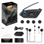 Mootorratta sideseade EJEAS MS8, Bluetooth, Mesh, 8-le inimesele, 7000 m, kiivrile