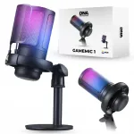 M&auml;ngude USB mikrofon RGB valgustuse ja popfiltriga
