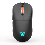 Sunsonny S-R6 juhtmevaba hiir, 1600 DPI, must, BT/USB/2.4GHz