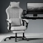 M&auml;ngutool massaažifunktsiooni ja jalatugedega, ergonoomiline, helehall