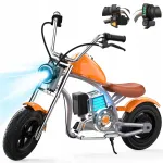 Elektriline laste mootorratas 320W, 3 kiirust, 13 km/h, LED-tuled ja muusika