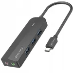 VENTION USB-C jagaja, 3x USB 3.0, Micro-B, 15 cm