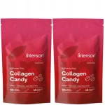 Kollageenikommid Intenson Collagen Candy maasikad ilma suhkruta, 2 x 60 tbl
