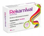 Toidulisand Rekarnival L-karnitiin, B-vitamiin, omega-3, 30 kapslit