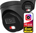 V&auml;lis IP kaamera 6MP HiLook IPCAM-T6-30DL, PoE, must