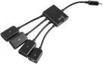 USB jaotur OTG, Micro USB, toiteadapteri ja kaardilugejaga