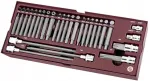 KRAFTWERK 1/2" padrunite ja otsakute komplekt HEX/TORX/IMBUS/XZN, 49 tk, karbis