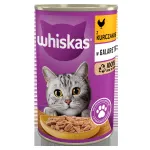 Konserveeritud kassitoit WHISKAS kanaliha želees, 400 g