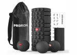 PROIRON 5in1 massaažirullide komplekt maap&auml;hkli ja lakrossipallidega