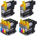 Brother LC123 XL tindikassettide komplekt, 10 tk, sobib DCP-J132W, DCP-J152W, DCP-J552DW, DCP-J752DW printeritele