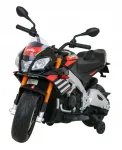 Laste elektriline s&otilde;iduk Aprilia Tuono V4, must, MP3 puldiga ja k&otilde;rvalratastega