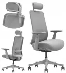 Ergonoomiline kontoritool Calpe, hall, v&otilde;rgust, nimmetoega