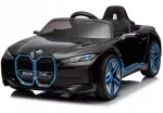 Laste elektriauto BMW i4 EVA rataste, nahkistme ja liitium-ioonakuga, puldiga juhitav