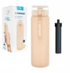 Wessper ActiveMax Clarti Glass Beige 0,68 l filtriga veepudel