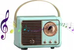 Juhtmevaba Bluetooth k&otilde;lar, sinine, retrostiilis, mini