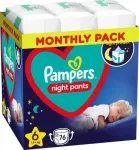 Pampers Pants Night 6 m&auml;hkmetega p&uuml;ksid, 76 tk, 15+ kg, &ouml;ine kaitse