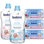 Beebipesu- ja loputusvedelik Bobini, 3,6 l + 3 pakki niiskeid salvr&auml;tte