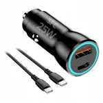 Autolaadija USB-C 25W kaabliga Galaxy S25/S24/S23/FE jaoks