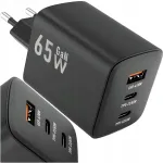65W QC 4.0 PD GaN kiirlaadija 2x USB-C Universal Cube