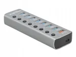 USB-jaotur DeLOCK, 7 porti, 1 laadimisport, 5 Gbps
